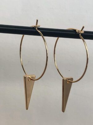 Earrings-basic-point-goud