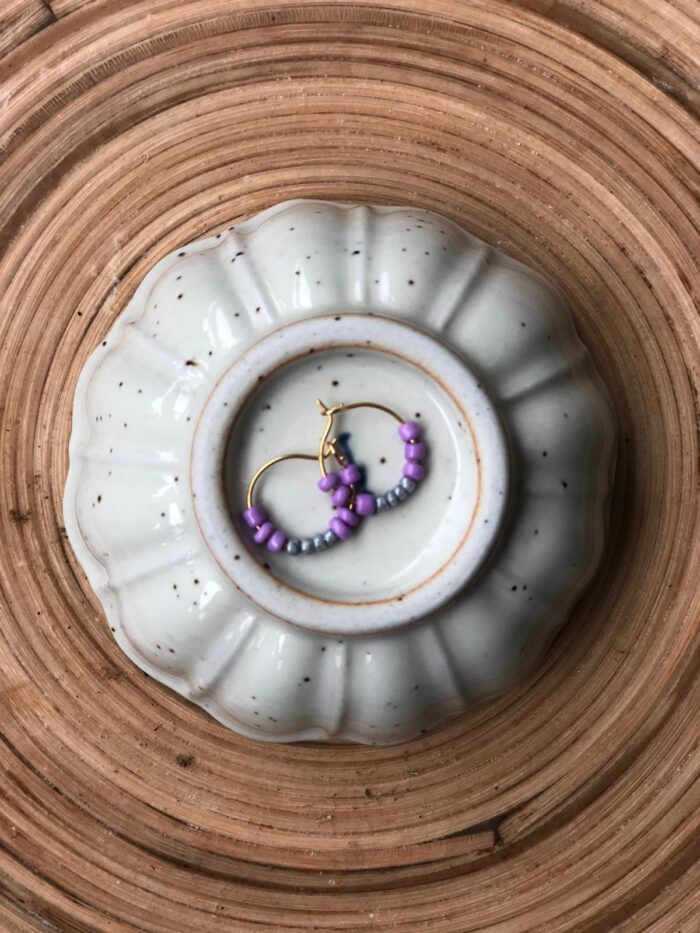 Earrings-purple