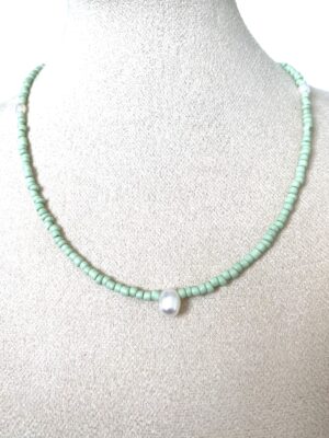 necklace-parels-groen